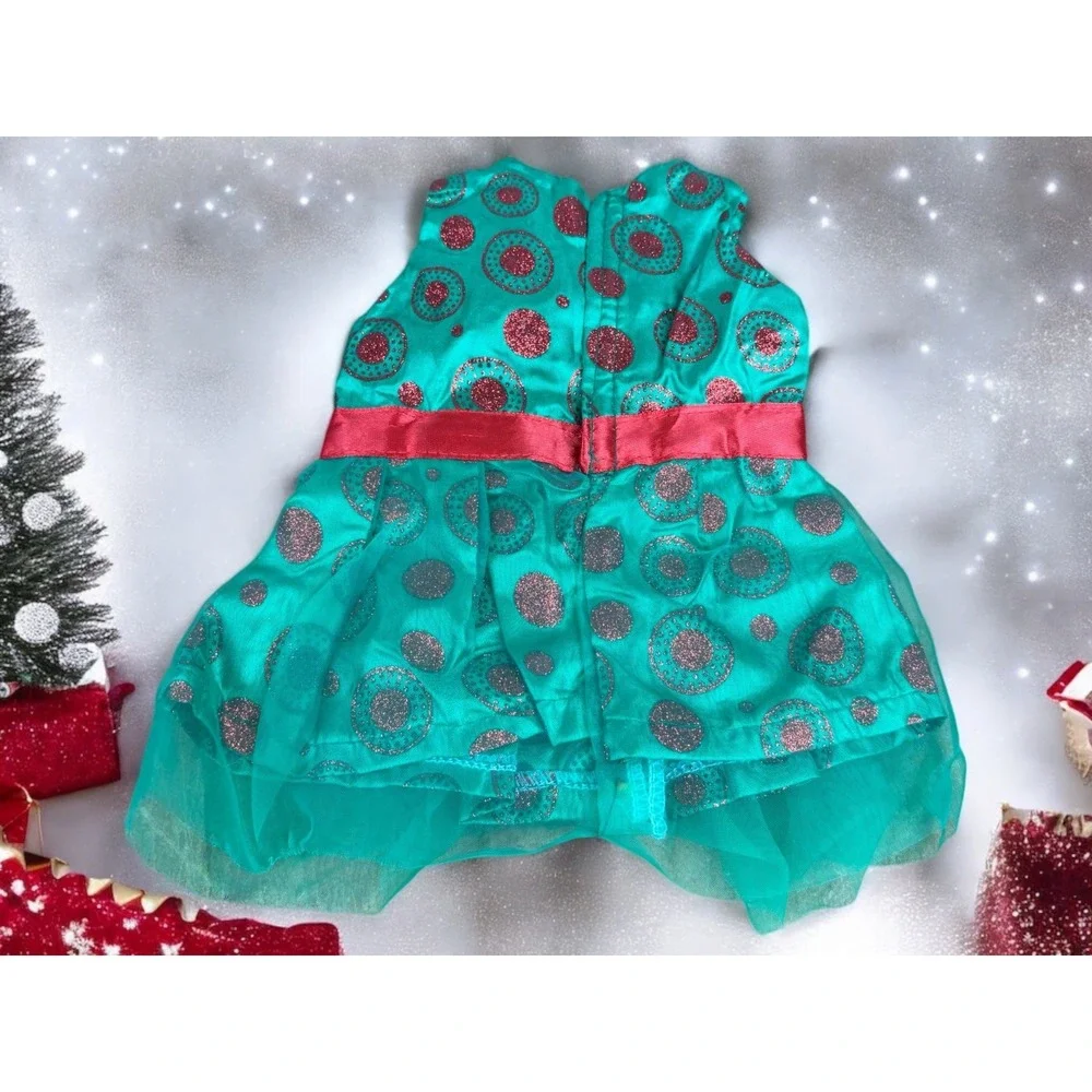 Designafriend/Our Generation‎ Dolls - Red And Green Dress Fits 18
